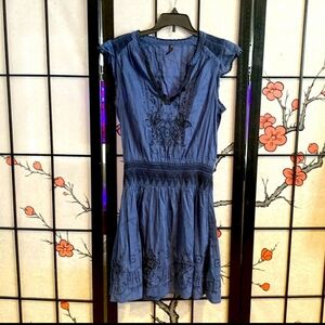 Super cute Free People dress. Size small in royal blue. Light weight
